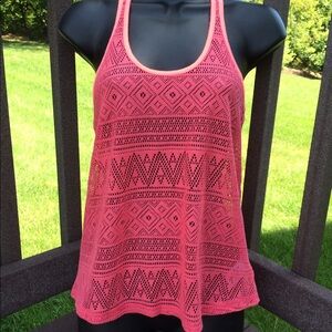 Aeropostale‎ Pink Mesh Tank